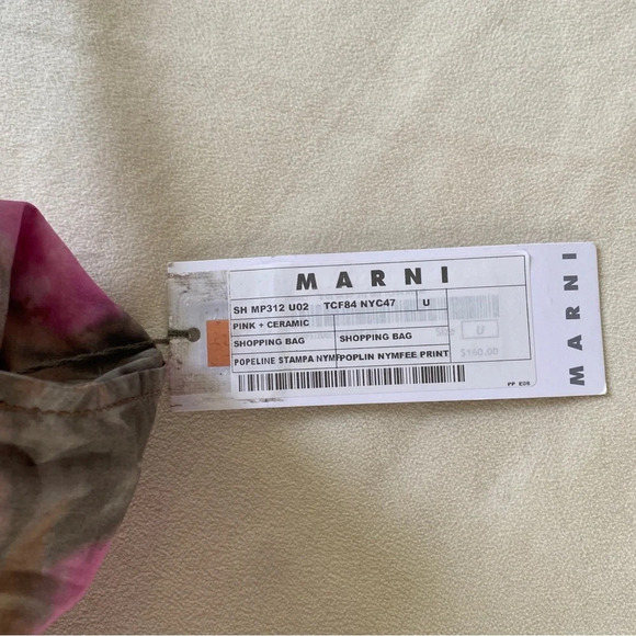 NWT Marni Shopping Bag in Pink & Ceramic See Details - Picture 2 of 4